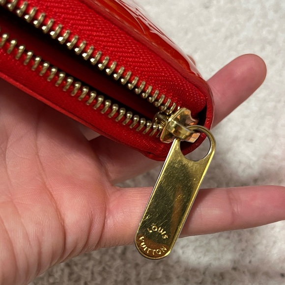 Louis Vuitton RedOrange Vernis Wallet - Picture 11 of 14